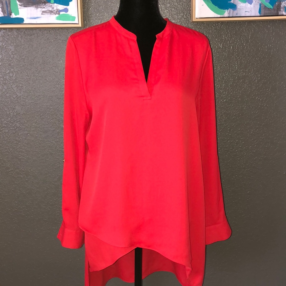 Black Label Red Tunic Asymmetric Size 1 - image 1